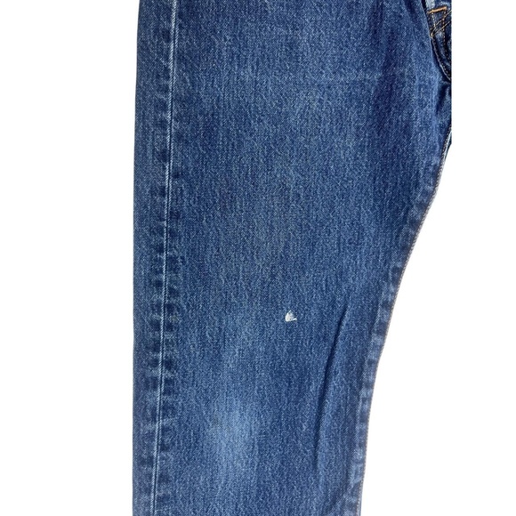 Original Levi's 501 Jeans 32X32 Blue Straight Leg Button Fly Wash Distressed - Picture 4 of 11
